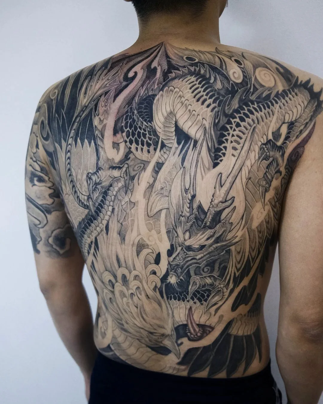 Full back Irezumi tattoo by Girin