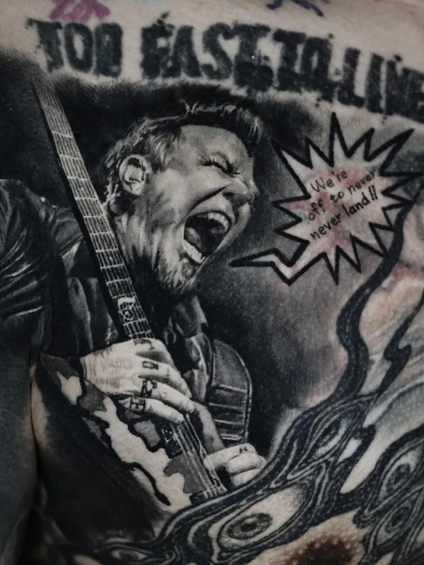 black and grey realism tattoo on chest #58529 | Tattoo Artist Hyeongho Jackson Choi