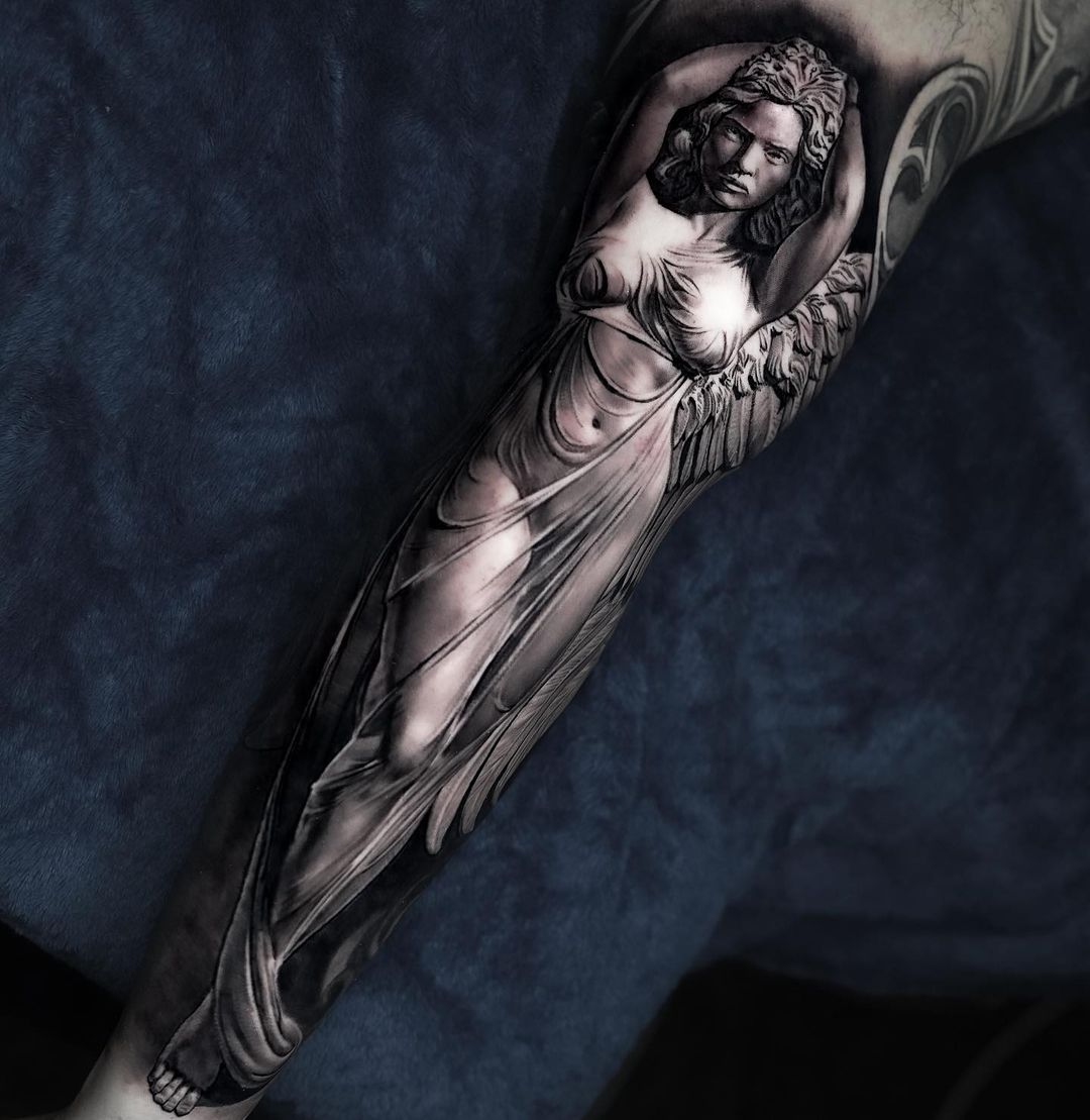 Colts Timeless Tattoos  Realistic Lady Justice tattoo done by Albert   Facebook