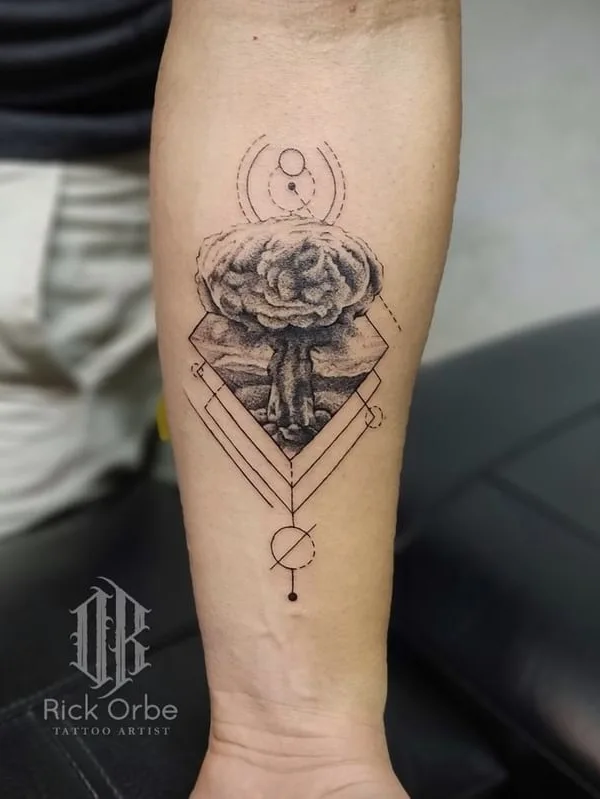 black and grey black and grey tattoo on forearm #58677 | Tattoo Artist Rick Orbe