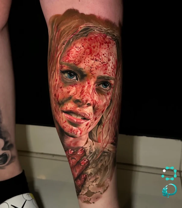 Реализм Portrait tattoo на Икра