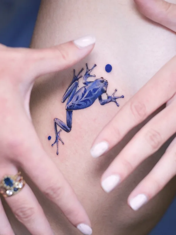 female color illustrative tatuaje en thigh #72996 | Tatuador Tatuaggi di porcellana