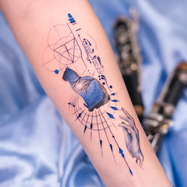 Fine Line tattoo by Tatuaggi di porcellana in Roma
