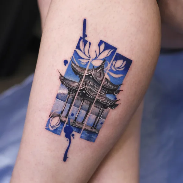 Fine Line tattoo by Tatuaggi di porcellana in Roma