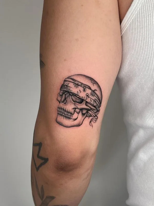 black and grey black and grey tattoo on upper arm #73128 | Tattoo Artist Joshua Williams