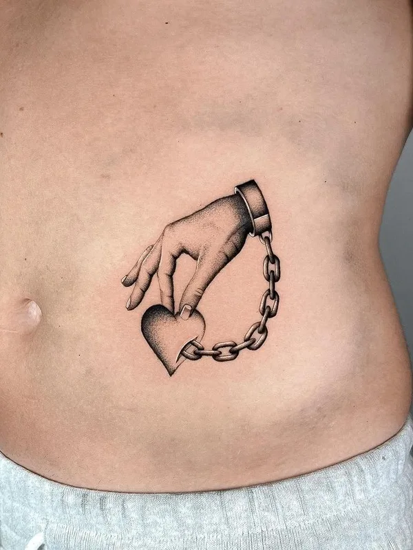 black and grey black and grey tattoo on stomach #73135 | Tattoo Artist Joshua Williams