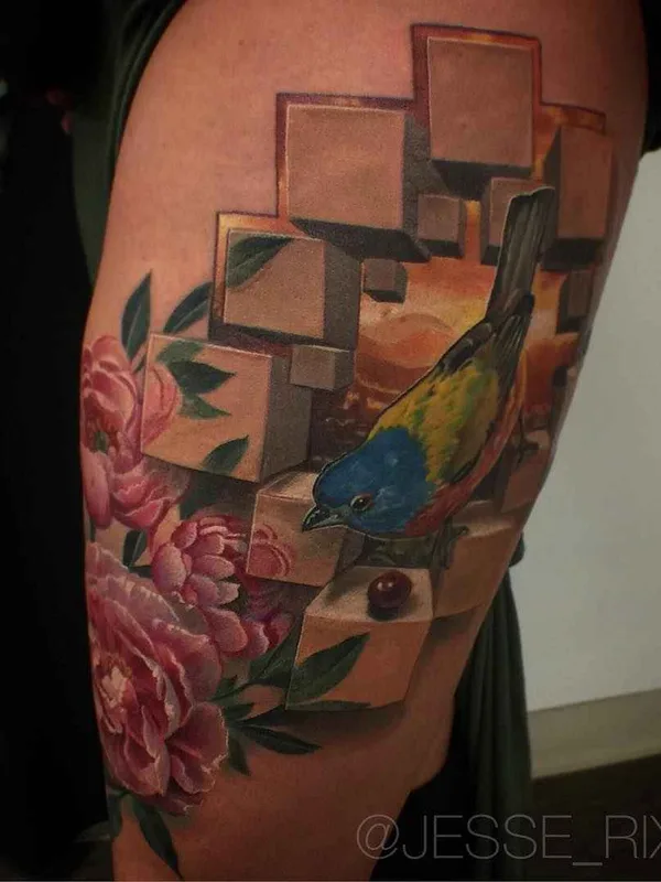 color realism 타투 부위 thigh #2100 | 타투이스트 Jesse Rix