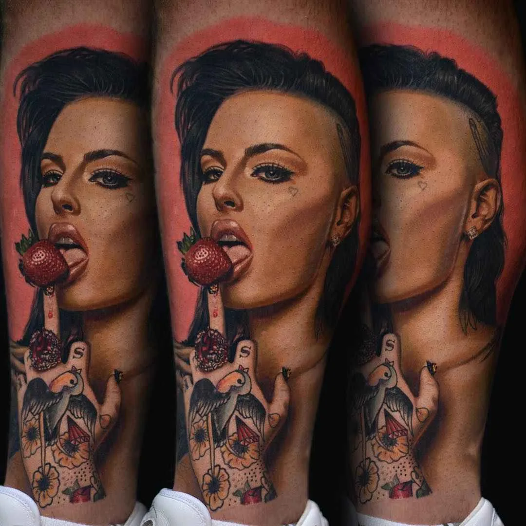 Tattoo artist Nikko Hurtado, authors color portrait realism tattoo | USA