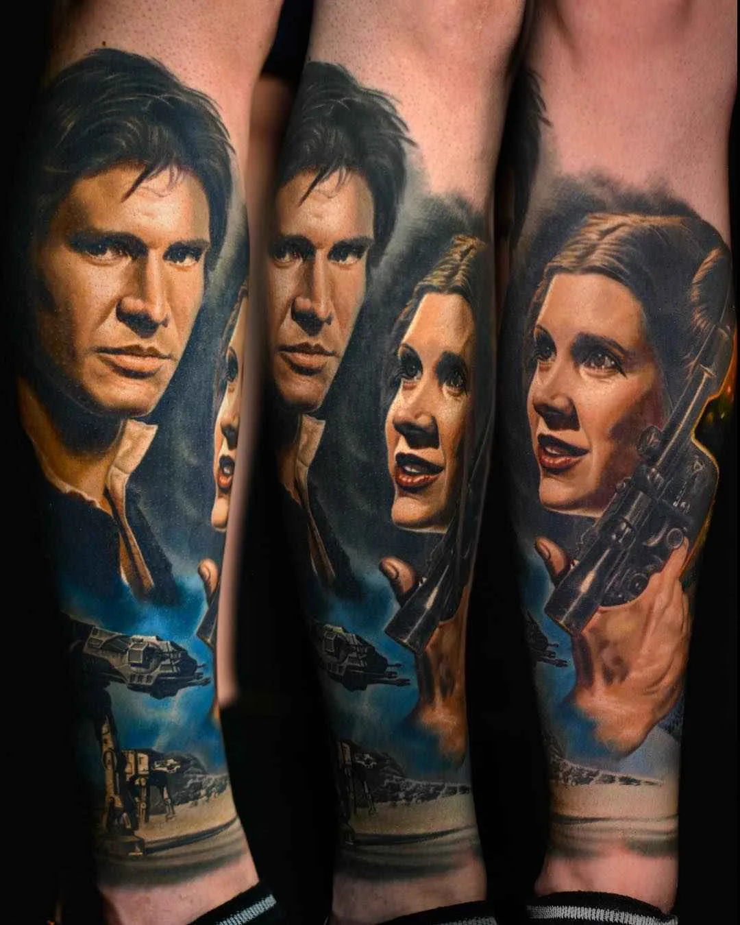 Tattoo artist Nikko Hurtado, authors color portrait realism tattoo | USA