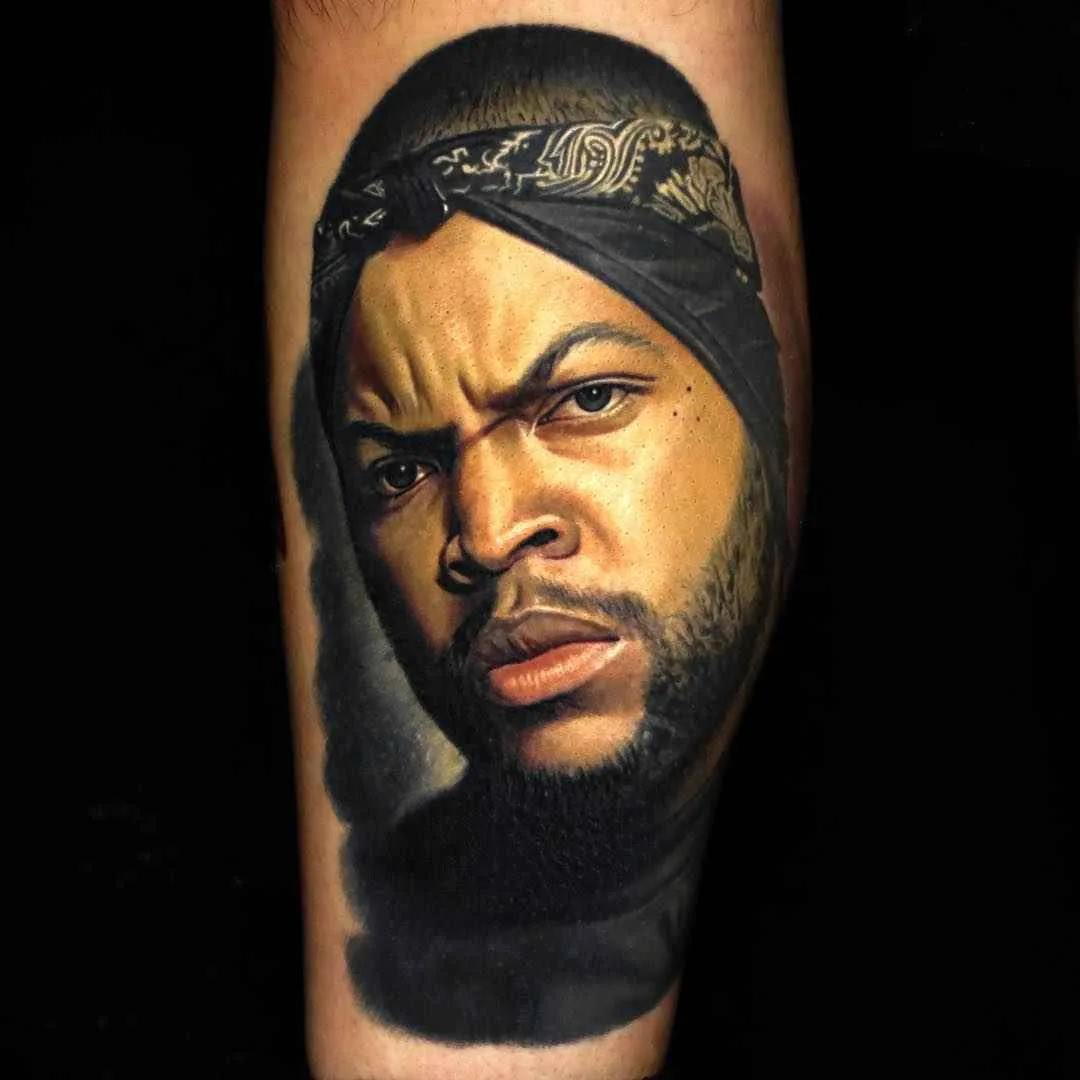 Tattoo artist Nikko Hurtado, authors color portrait realism tattoo | USA