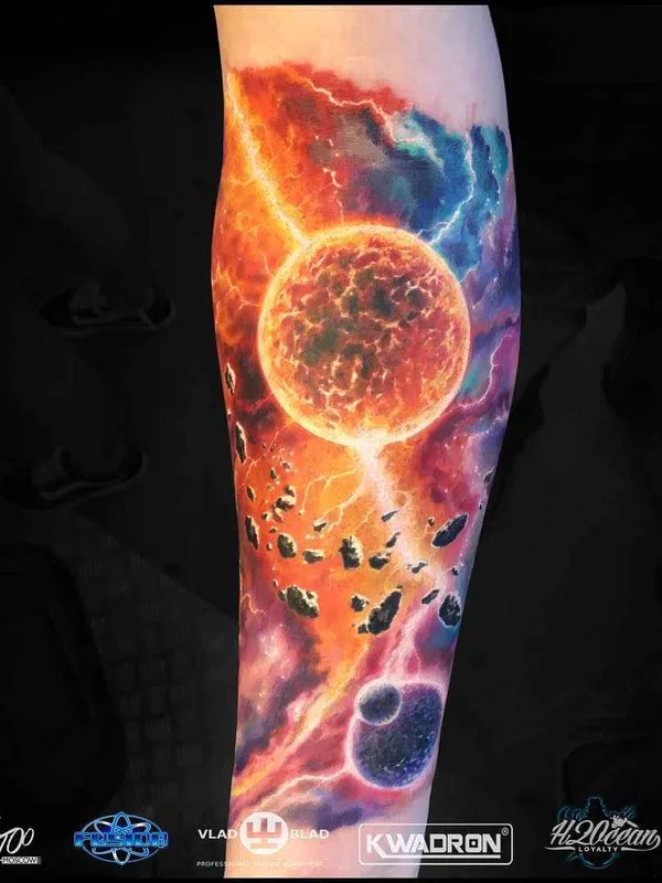 color watercolor 타투 부위 forearm #1619 | 타투이스트 Бэн Клишевский