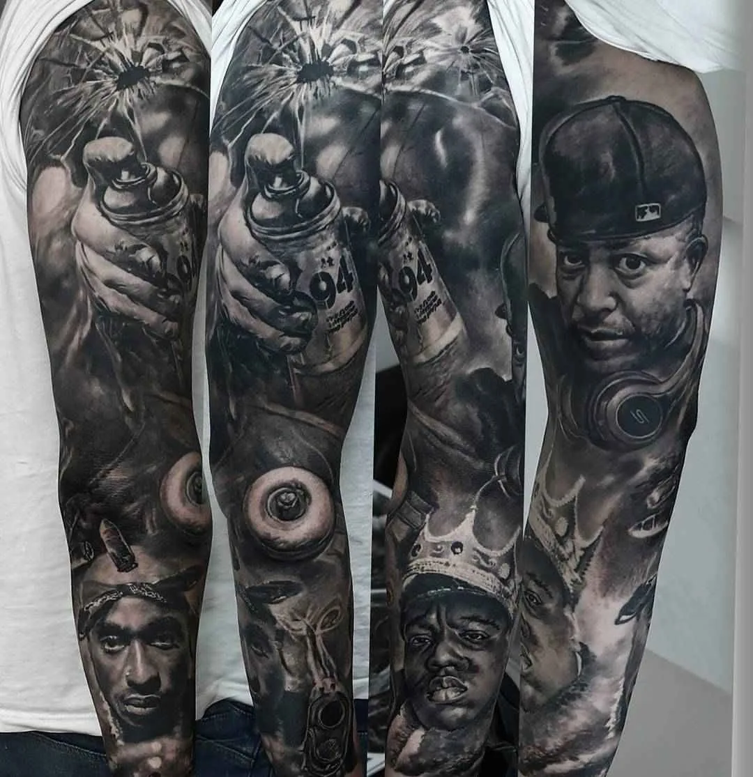 realism tattoo artist Domantas Parvainis | 写实纹身艺术家 Domantas Parvainis 黑白与彩色写实纹身