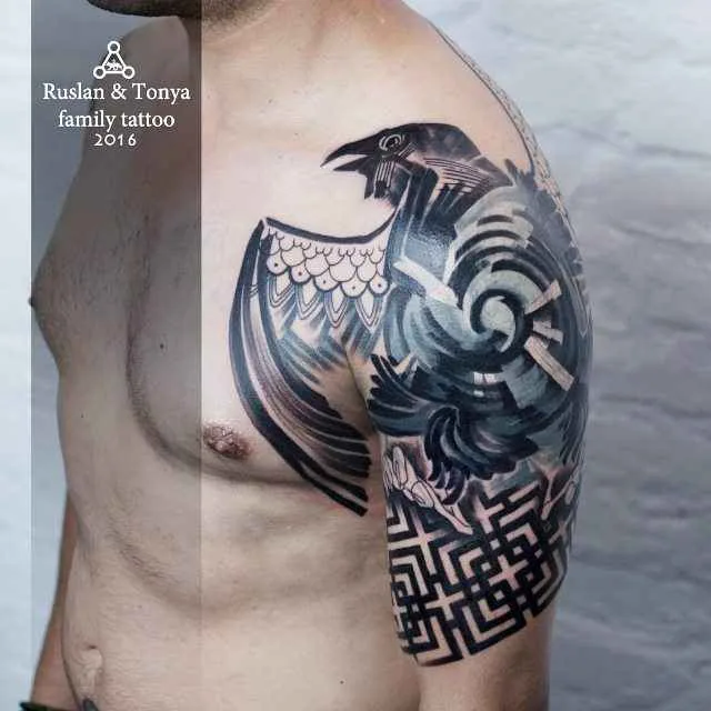 Биографика тату, Руслан Абусев тату | biografika tattoo, black tattoo, color tattoo