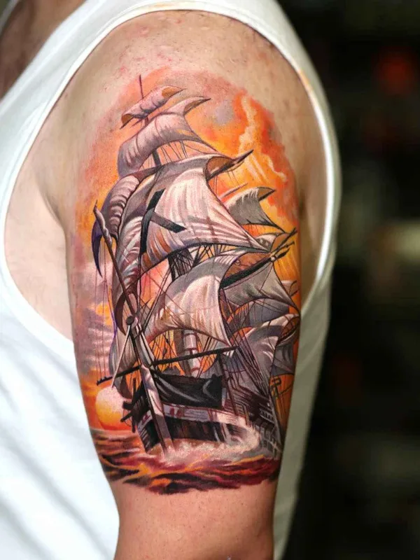 color realism татуировка на upper arm #1804 | Тату мастер Dongkyu Lee (Qtattoo)