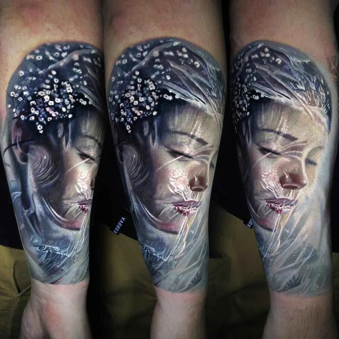 Tattoo artist Nikko Hurtado, authors color portrait realism tattoo | USA