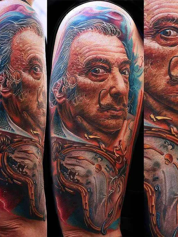 color realism татуировка на full sleeve #1689 | Тату мастер Mario Hartmann