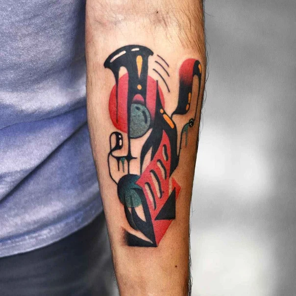 Abstract tattoo on Forearm