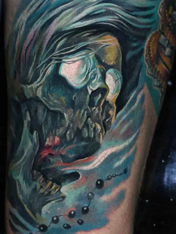color realism татуировка на thigh #1807 | Тату мастер Dongkyu Lee (Qtattoo)