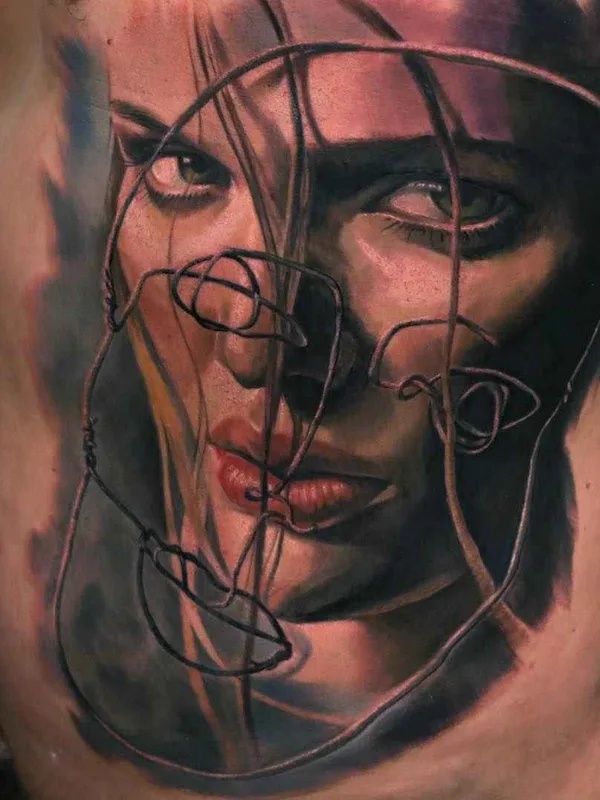 female color realism татуировка на side #1741 | Тату мастер Dongkyu Lee (Qtattoo)