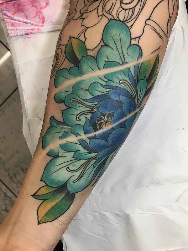 color japanese Tatuagem em forearm #13240 | Tatuador Jason James Smith