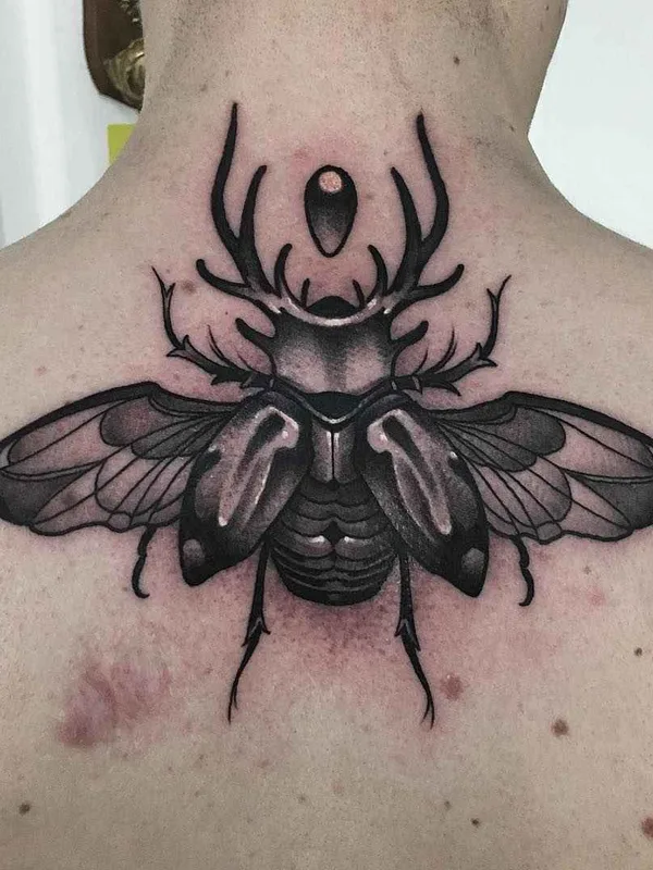 black and grey black and grey Tatuagem em upper back #13246 | Tatuador Jason James Smith