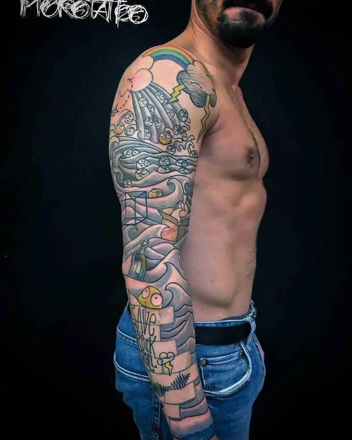 Tattoo artist Fabio Morof Moro authors style sketch tattoo