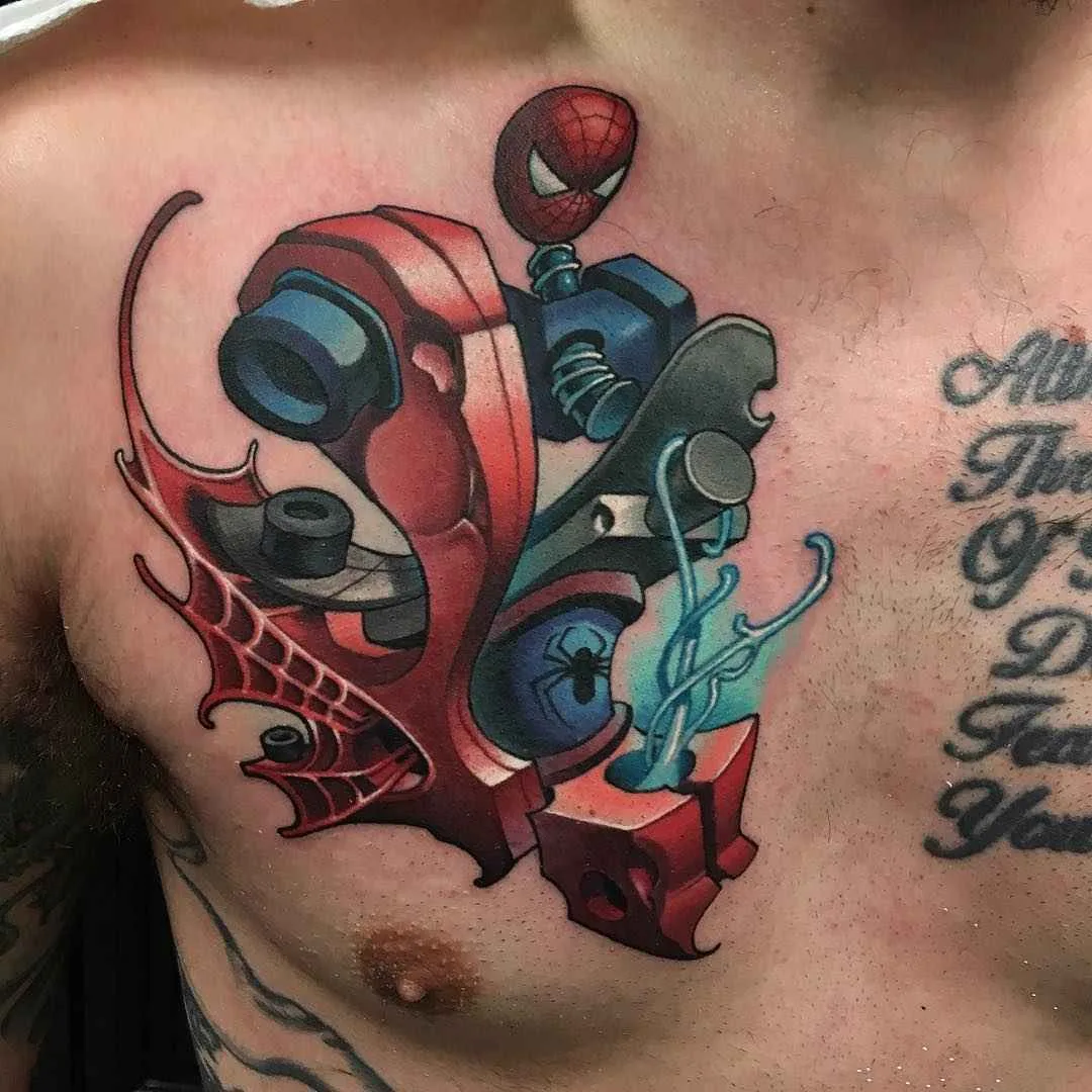 Tattoo artist Timmy B neo traditional, new school tattoo