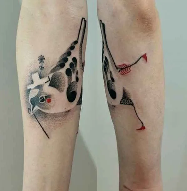 black and grey abstract Tatuaggio su forearm #13009 | Tatuatore Katarzyna Krutak