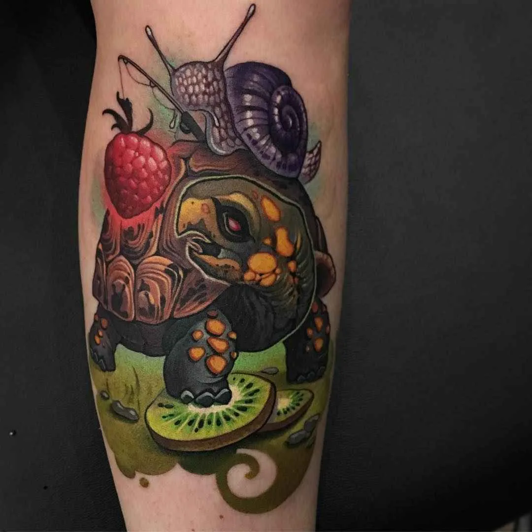 Tattoo artist Timmy B neo traditional, new school tattoo