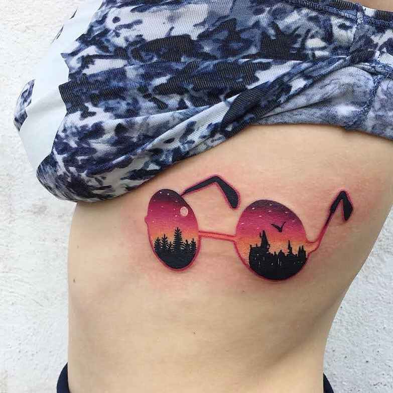 Тату мастер Daria Stahp цветные авторские оверлей татуировки. 
