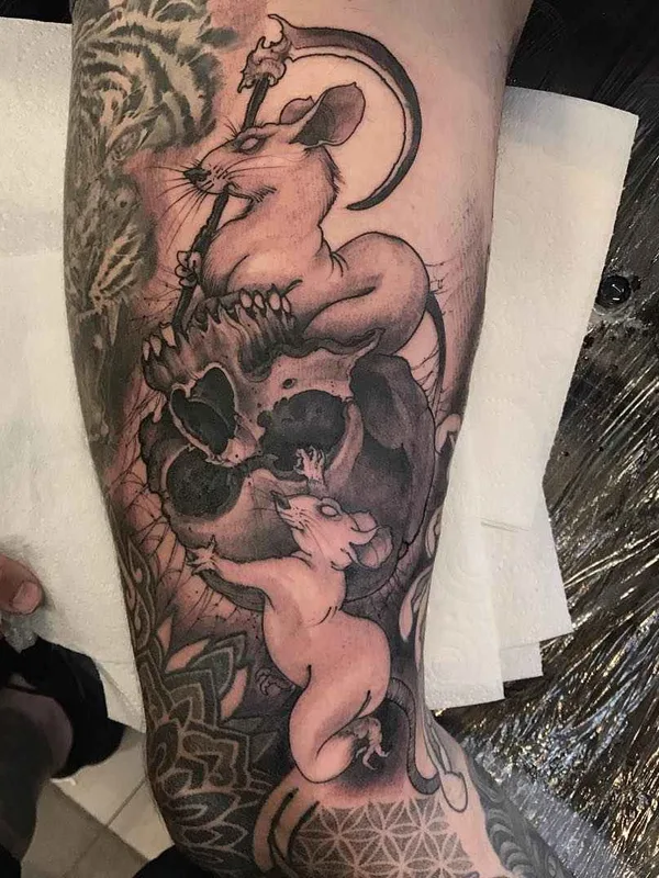 black and grey black and grey Tatuaggio su forearm #13277 | Tatuatore Joao Bosco