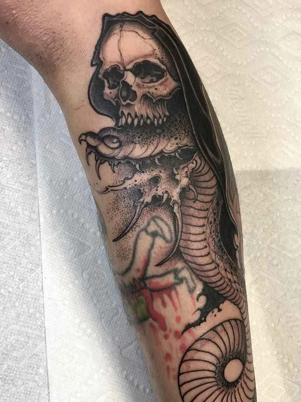 black and grey black and grey Tatuaggio su forearm #13278 | Tatuatore Joao Bosco