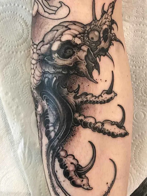 black and grey blackwork Tatuaggio su forearm #13280 | Tatuatore Joao Bosco