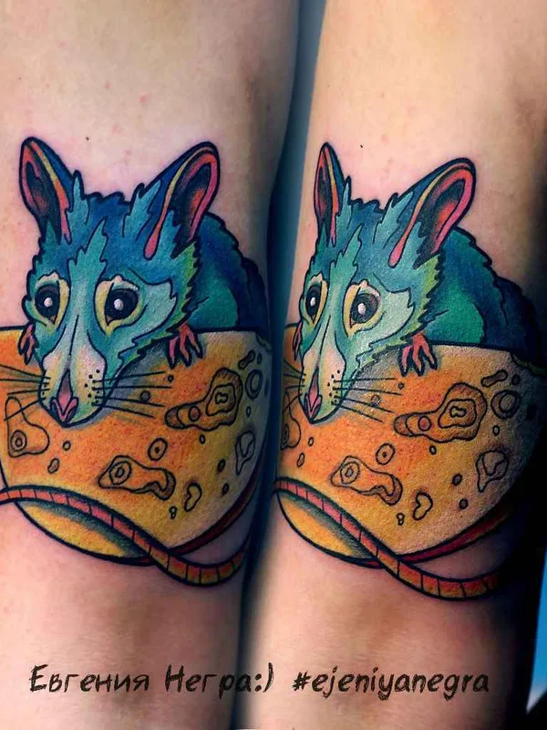 color illustrative Tatuaggio su forearm #13247 | Tatuatore Евгения Негра