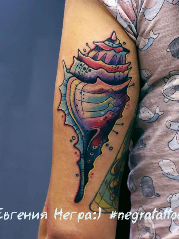 color illustrative Tatuaggio su forearm #13249 | Tatuatore Евгения Негра