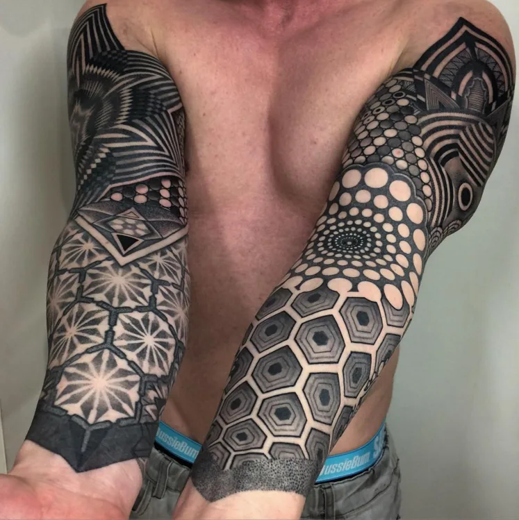 tattoo artist Nicasso ornamental graphic tattoo