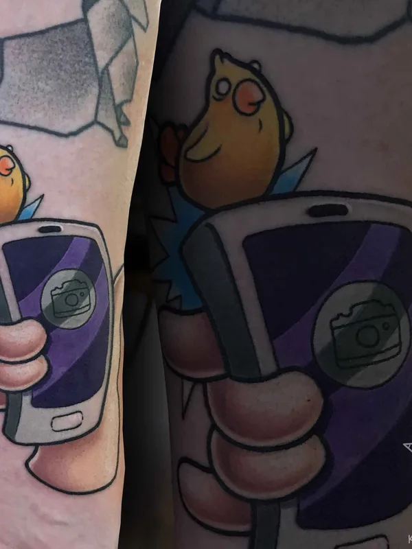 color cartoon Tatuaggio su forearm #13031 | Tatuatore Natali Korotkova