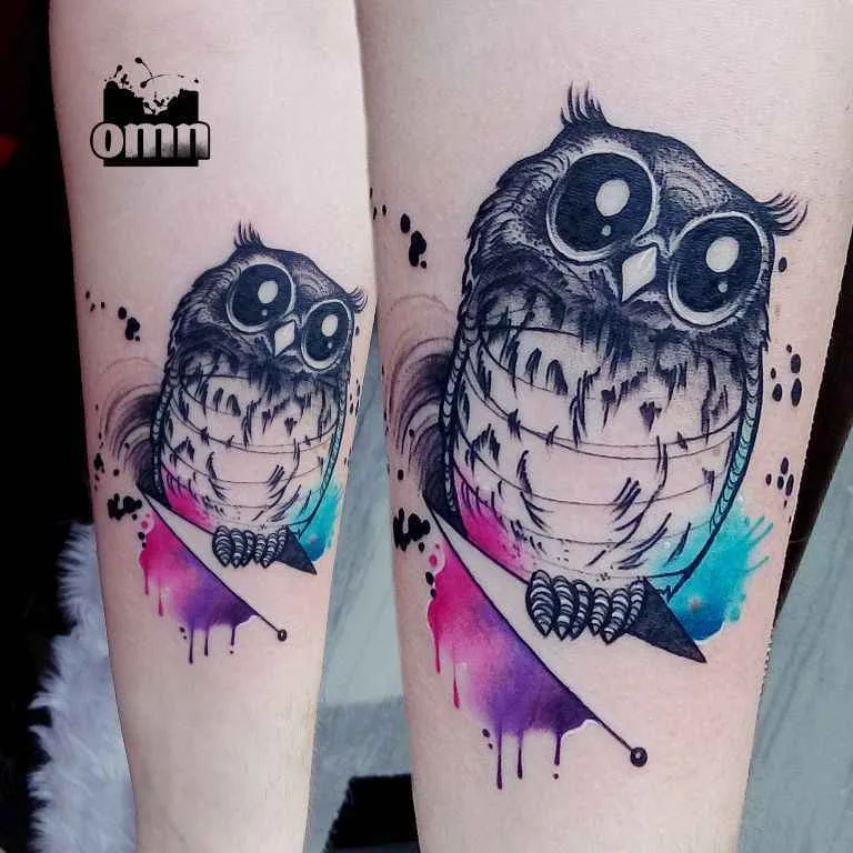 Tattoo artist Monika Ochman color watercolor tattoo