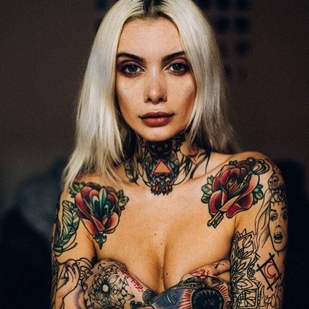 🔥 Горячие фото, портфолио модели  #25026 Тату модель Valentina Belleza