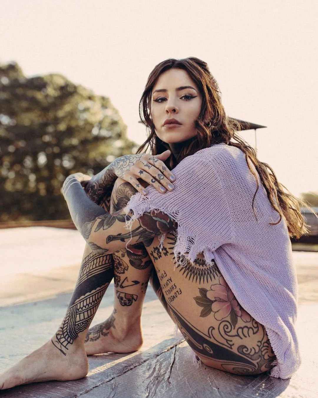 Modello tatuato Mar&iacute;a Candelaria Tinelli (Lel&eacute;), modello alternativo, ragazza tatuata | Buenos Aires, Argentina