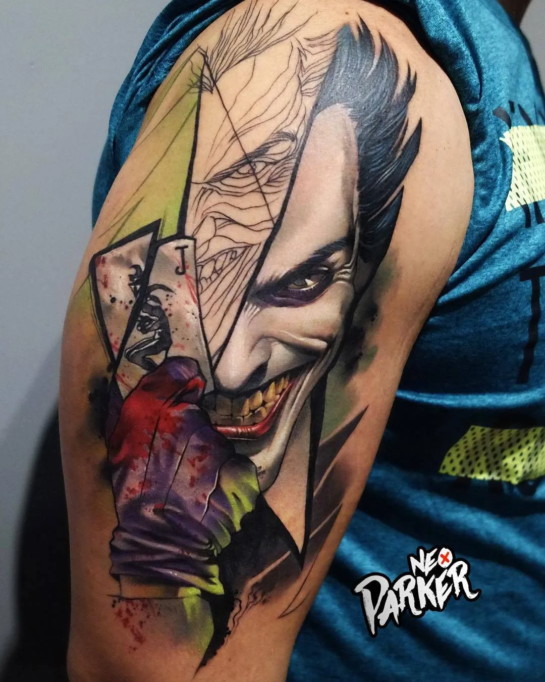 Artista di tatuaggi Neo Parker (Rober Pedragosa), stile autore colore ritratto realistico tatuaggio, surrealismo | Spagna, Madrid