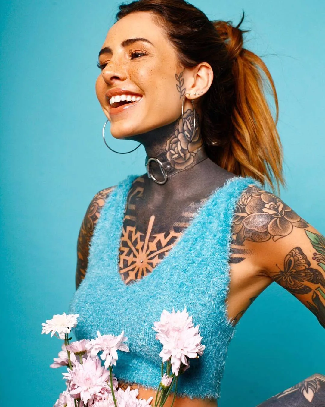 Modello tatuato Mar&iacute;a Candelaria Tinelli (Lel&eacute;), modello alternativo, ragazza tatuata | Buenos Aires, Argentina