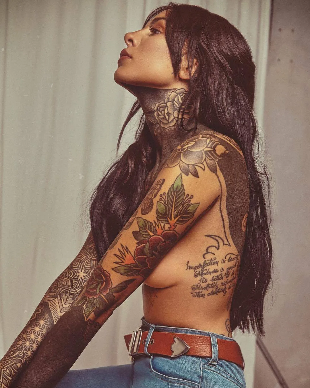 Modello tatuato Mar&iacute;a Candelaria Tinelli (Lel&eacute;), modello alternativo, ragazza tatuata | Buenos Aires, Argentina