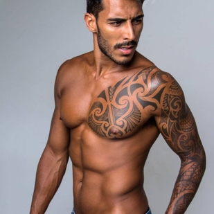 🔥 Горячие фото, портфолио модели  #24548 Тату модель Paulo Philippe