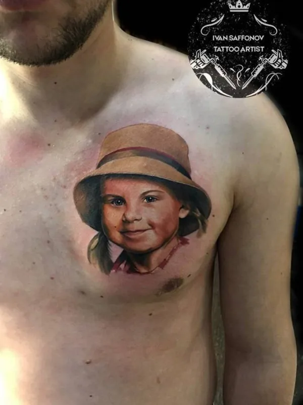 male color realism татуировка на chest #24201 | Тату мастер Иван Сафонов