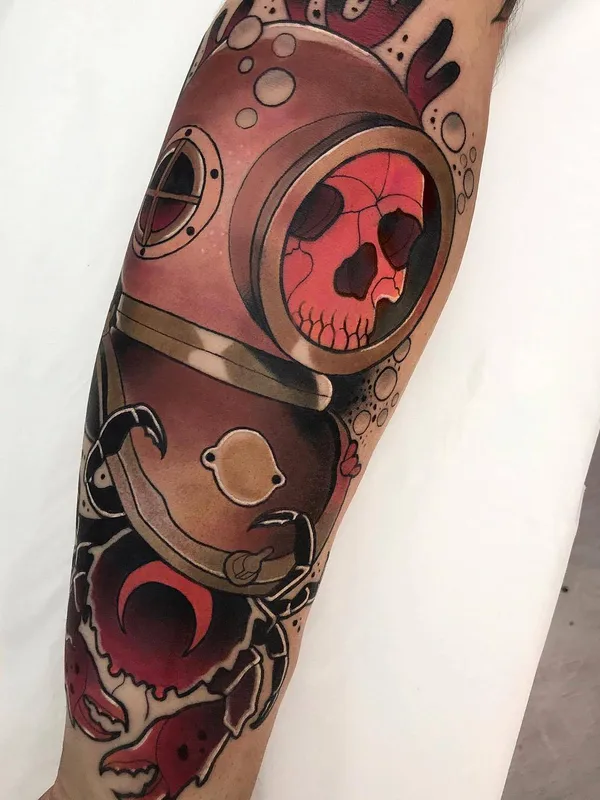 color neo traditional Tatuaggio su forearm #25120 | Tatuatore Roger Mares
