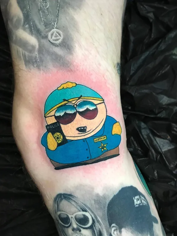 color cartoon 纹身 在 forearm #24792 | 纹身师 Brent Goudie