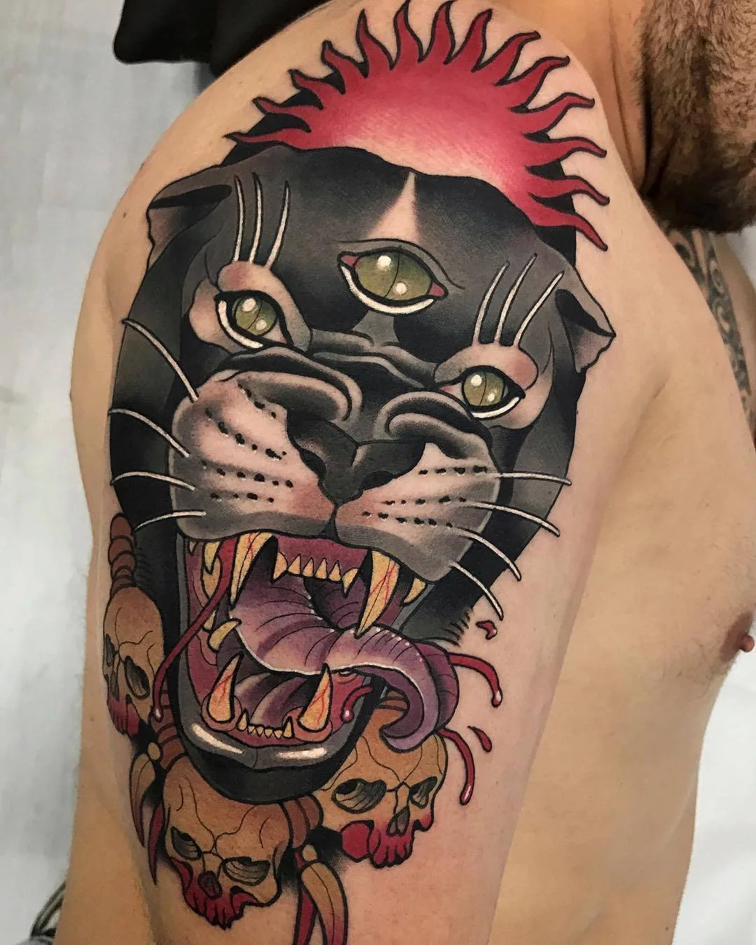 Tattoo artista Roger Mares, tattoo neo tradizionale a colori | Spagna