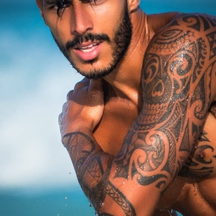 🔥 Горячие фото, портфолио модели  #24554 Тату модель Paulo Philippe