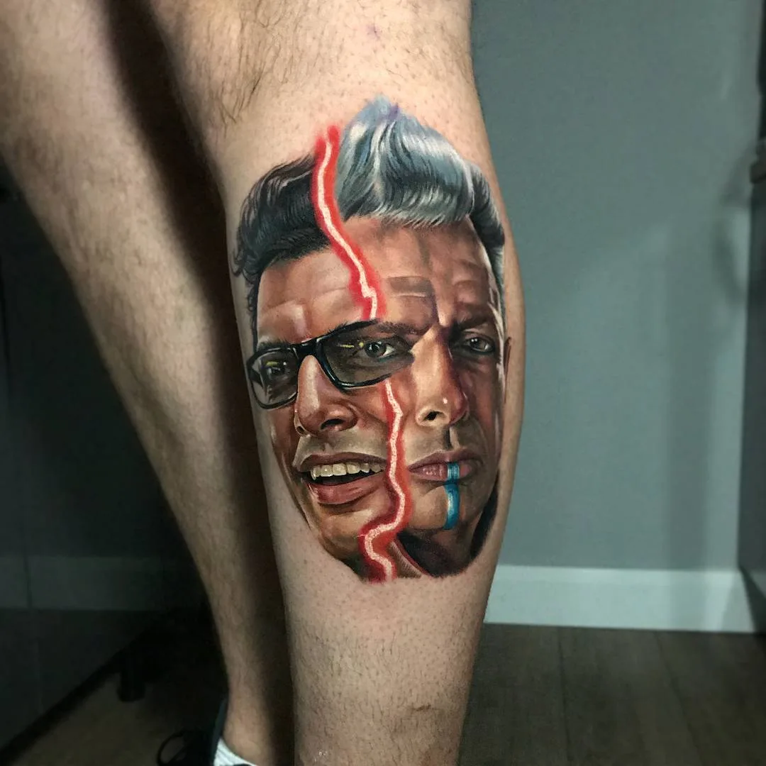 Tattoo artist Kirsten Pettitt, color realistic portrait tattoo | United Kingdom